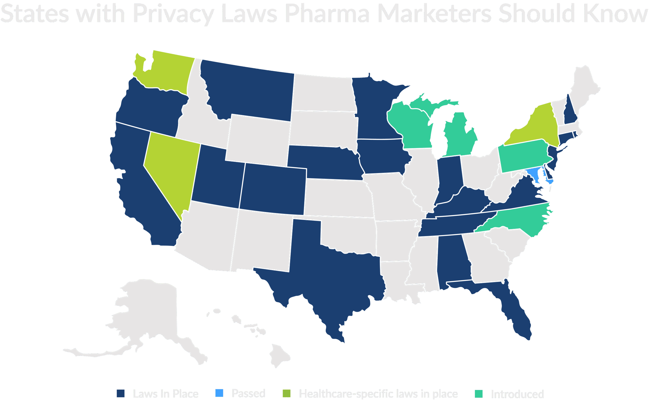States with Privacy Laws Pharma Marketers Should Know